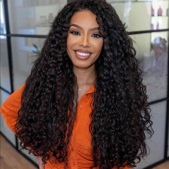 Long Kinky Curly Lace Front Wigs